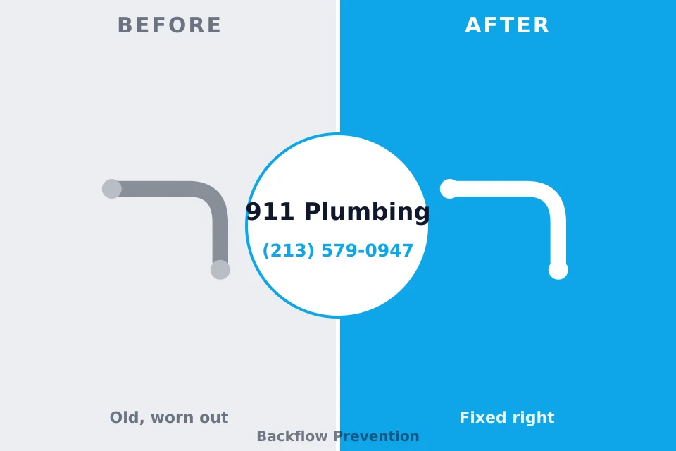 Before and after: plumbing repair Old Town, ME